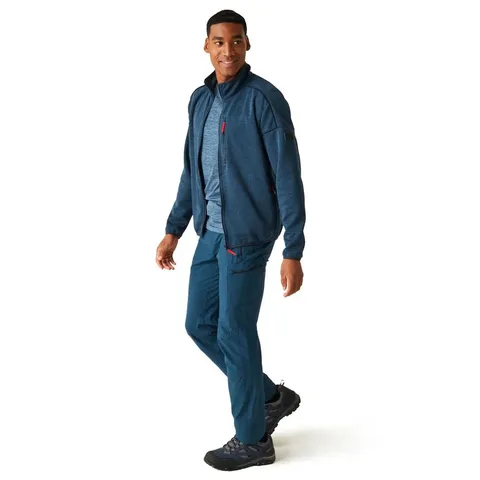 BRAND NEW REGATTA MEN'S KAMES FULL ZIP FLEECE IN MOONLIGHT DENIM - UK SMALL