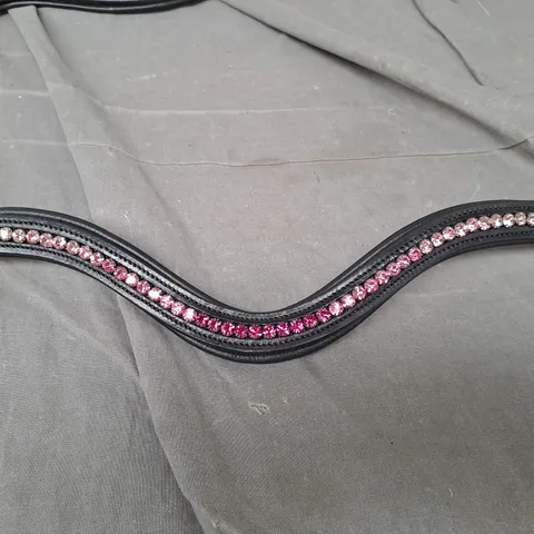 CAROUSEL EQUESTRIAN CRYSTAL LEATHER BROWBAND