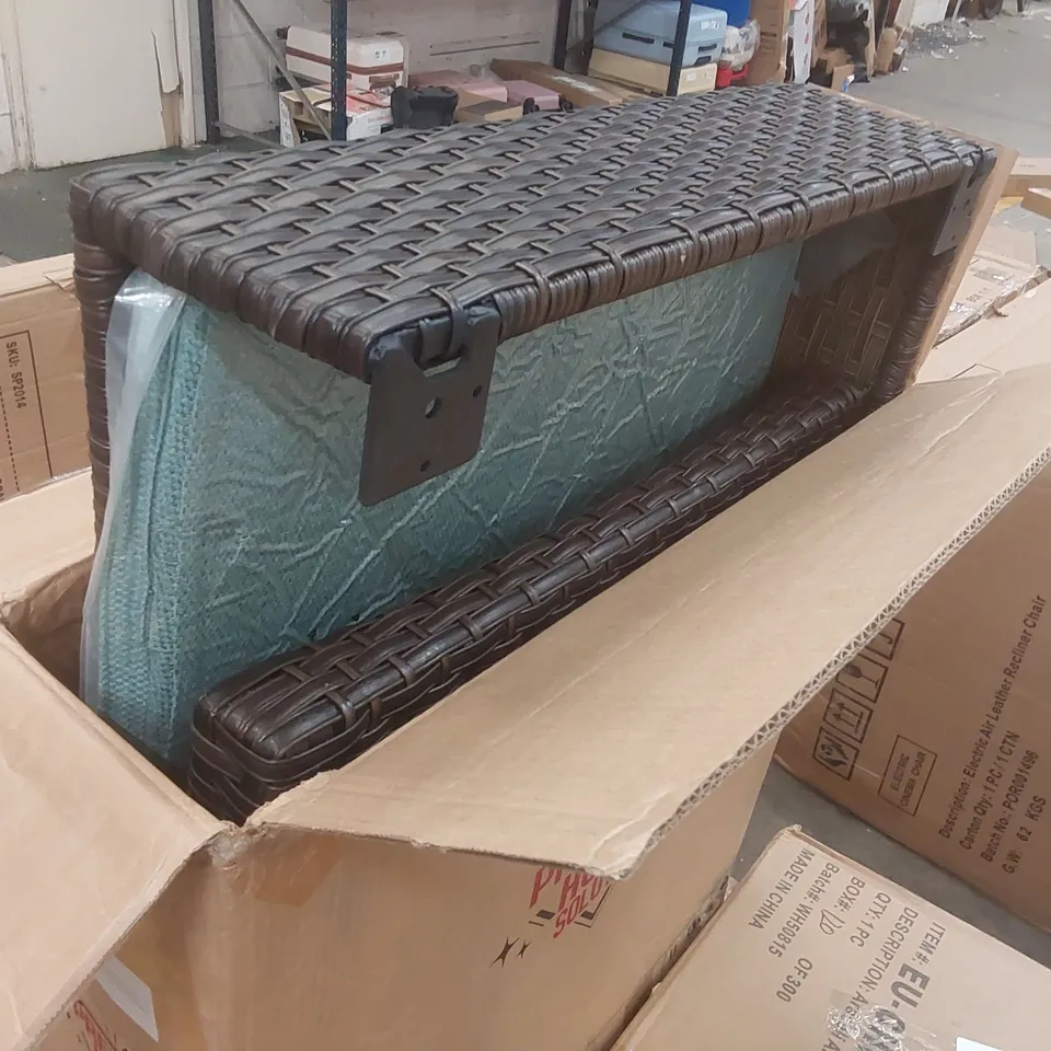 BOXED RATTAN GARDEN CHAIR 