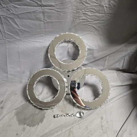 THREE-RING LED CEILING LIGHT FIXTURE DIAMOND STYLE