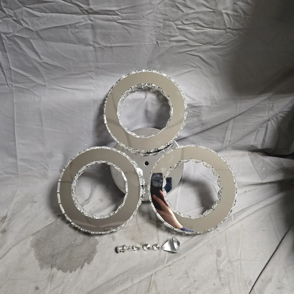 THREE-RING LED CEILING LIGHT FIXTURE DIAMOND STYLE