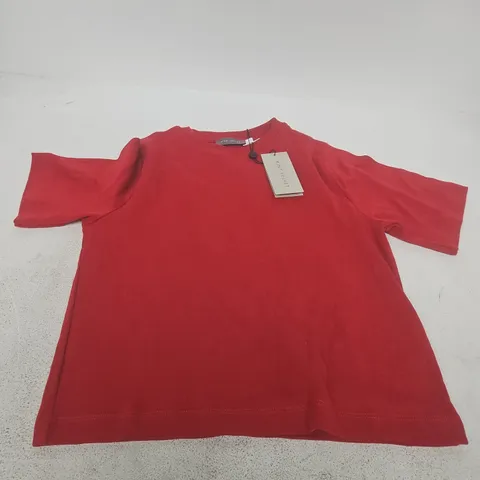 MINT VELVET RED TOP - WOMEN'S, UK XS