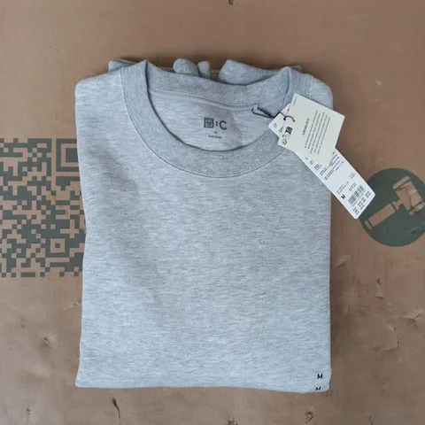 UNIQLO OVERSIZED LONG SLEEVE SWEATSHIRT IN GREY SIZE MEDIUM