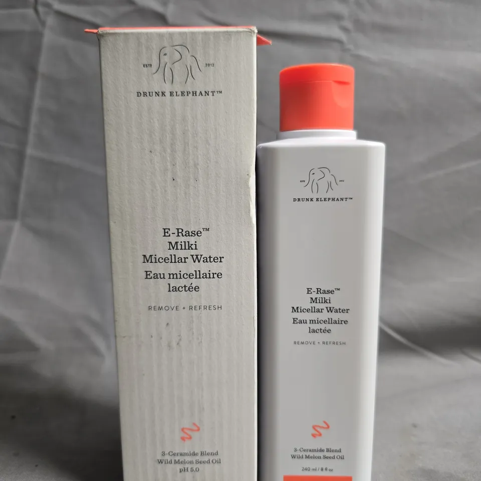BOXED DRUNK ELEPHANT E-RASE MILKI MICELLAR WATER – 240 ML