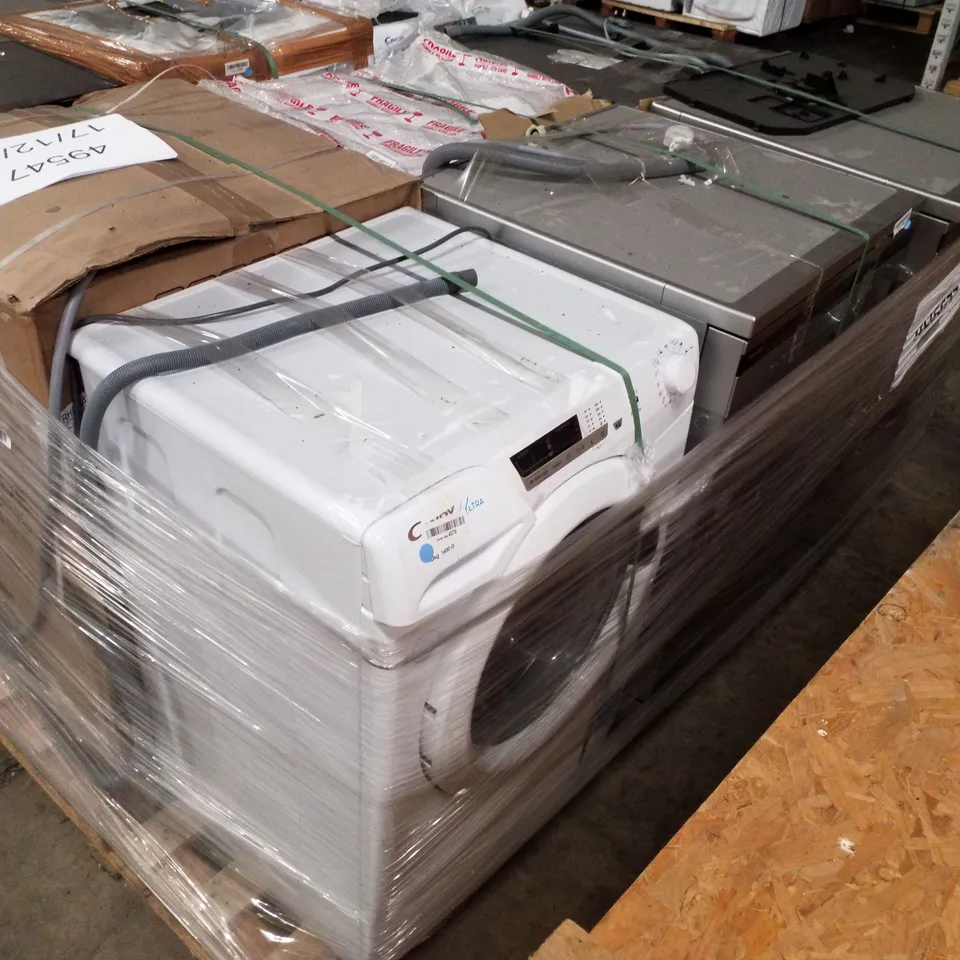 PALLET OF APPROXIMATELY 6 UNPROCESSED RAW RETURN WHITE GOODS TO INCLUDE;