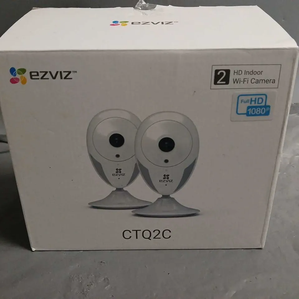 PAIR OF EZVIZ CTQ2C HD INDOOR WI-FI CAMERAS