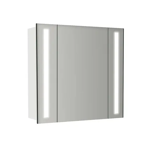 BOXED ADORIAN 640mm W 600mm H SURFACE MOUNT FRAMELESS MEDICINE CABINET (1 BOX)