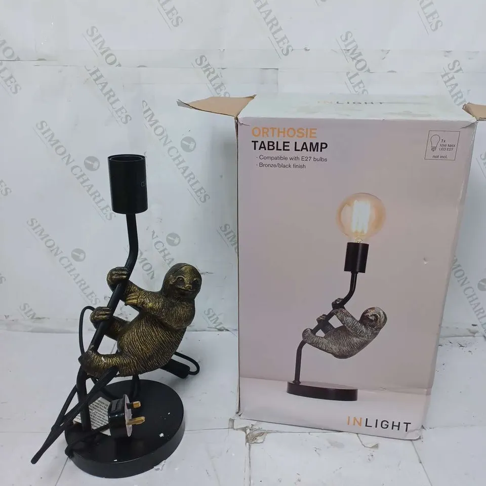 BOXED ORTHOSIE TABLE LAMP 