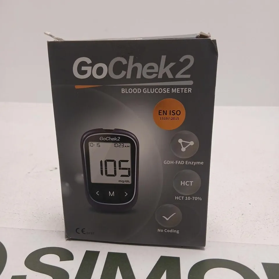 GOCHECK2 BLOOD GLUCOSE METER – BOXED