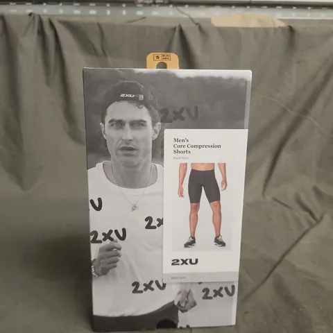 BOXED 2XU MENS CORE COMPRESSION SHORTS - SIZE SMALL