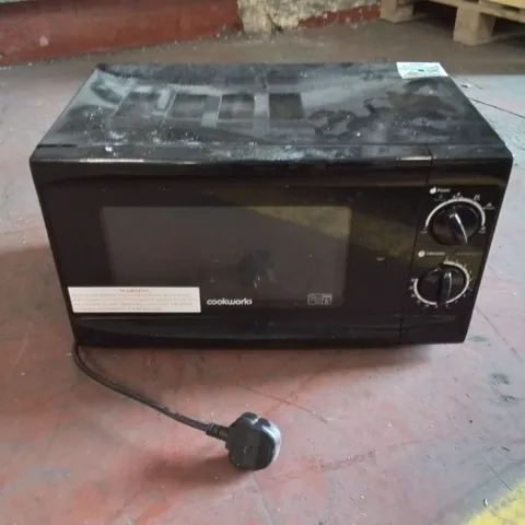 COOKWORKS 17L MANUAL MICROWAVE - BLACK // MODEL: SMB 177S1B-P