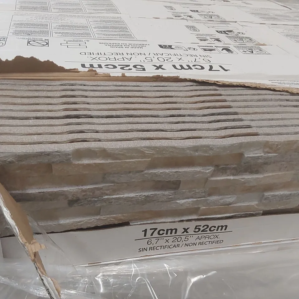 PALLET CONTAINING APPROXIMATELY 50x 10pcs BESTILE 17 x 52CM TILES