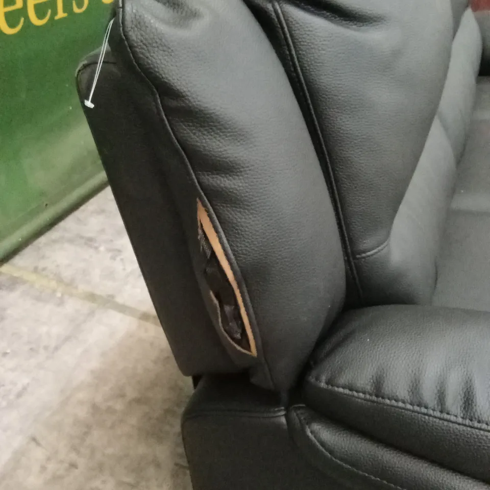 ALBION LUXURY FAUX LEATHER 3 SEATER HIGH BACK MANUAL RECLINER SOFA RRP £749