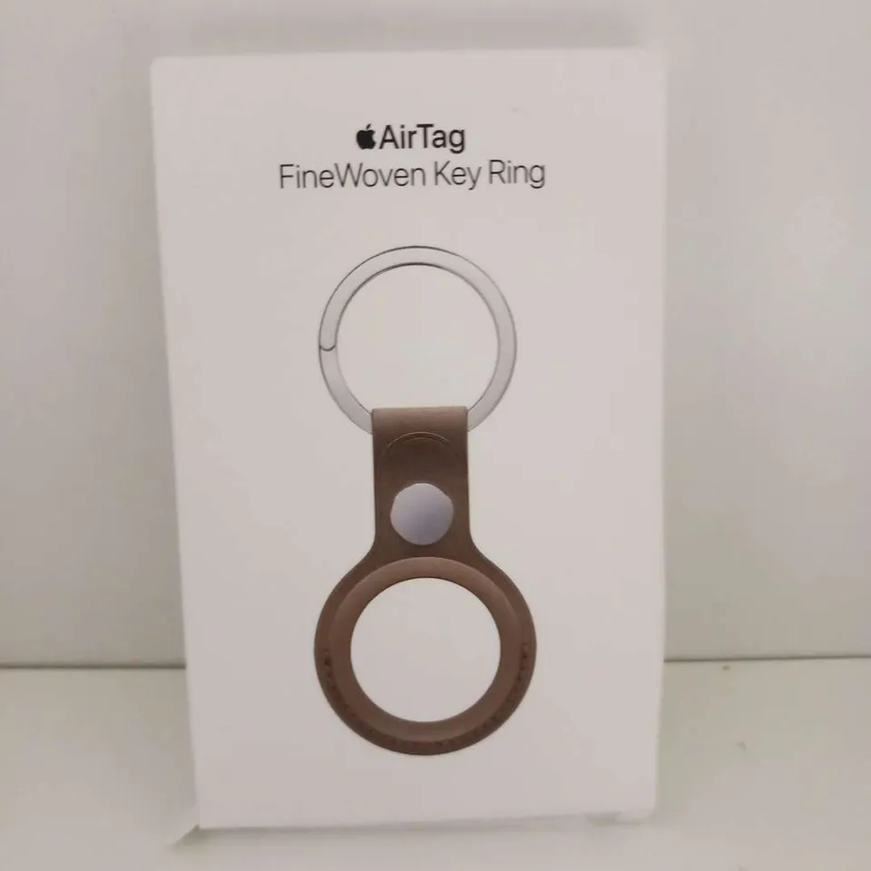 BOXED APPLE AIR TAG FINE WOVEN KEY RING