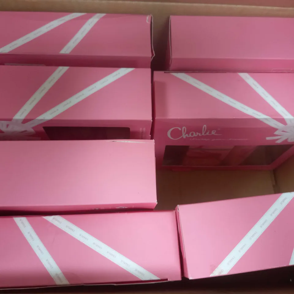 BOX OF APPROX 8 CHARLIE PINK EDT 30ML + 75ML BODY SPRAY