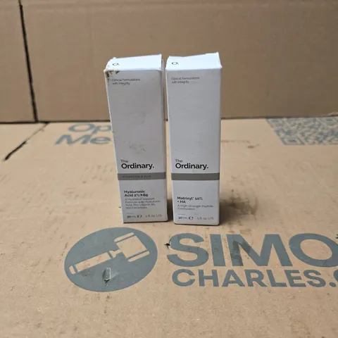2 X THE ORDINARY ITEMS: HYALURONIC ACID 2% + B5, MATRIXYL 10% + HA