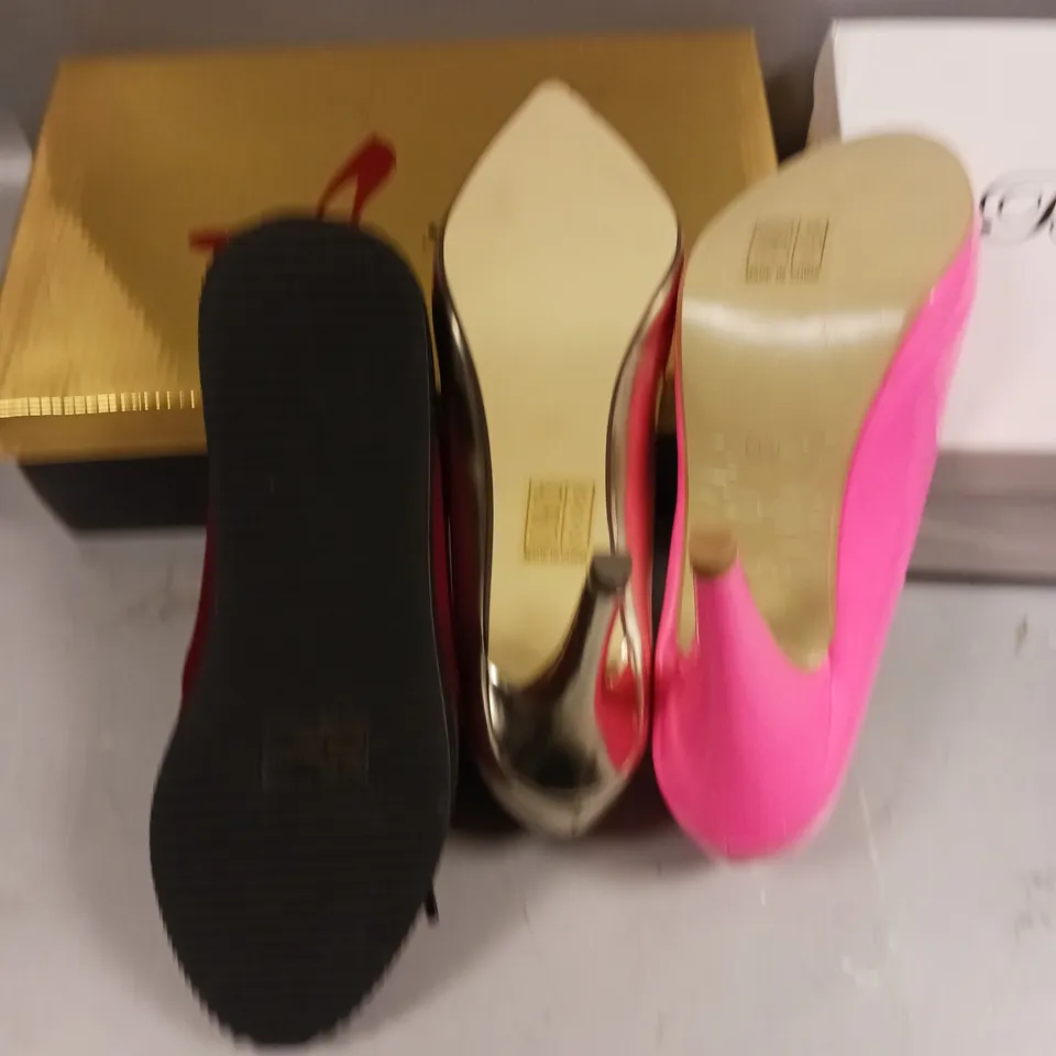 LOT OF 11 ASSORTED PAIRS OF SHOES TO INCLUDE ODEON AND ASPIRER - VARIOUS SIZES