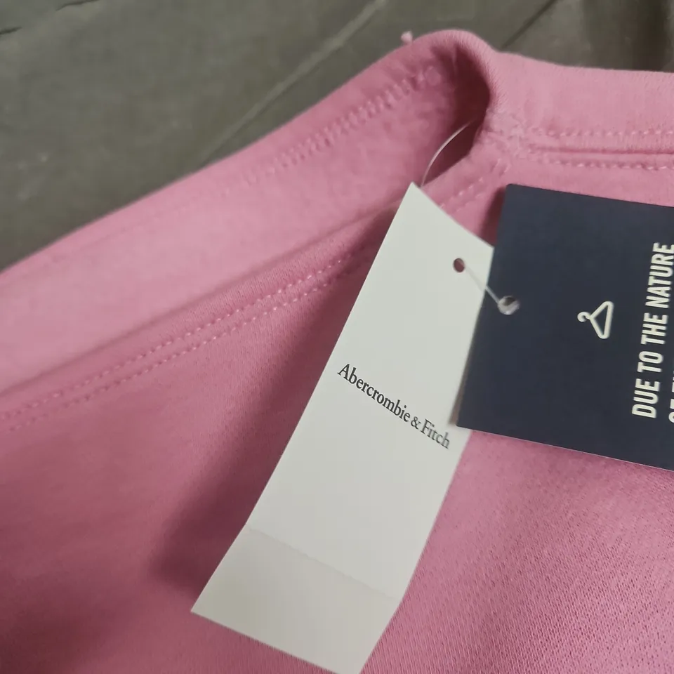 ABERCROMBIE & FITCH SUNDAY SETS PINK SWEATSHIRT – UK LARGE (L)