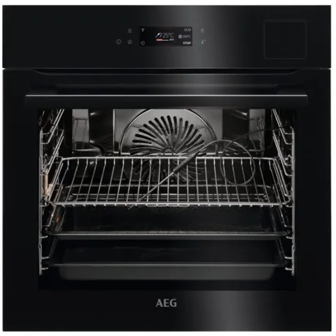 AEG BSK798280B 9000 STEAMPRO BUILT IN HYDROLYTIC SINGLE OVEN IN BLACK