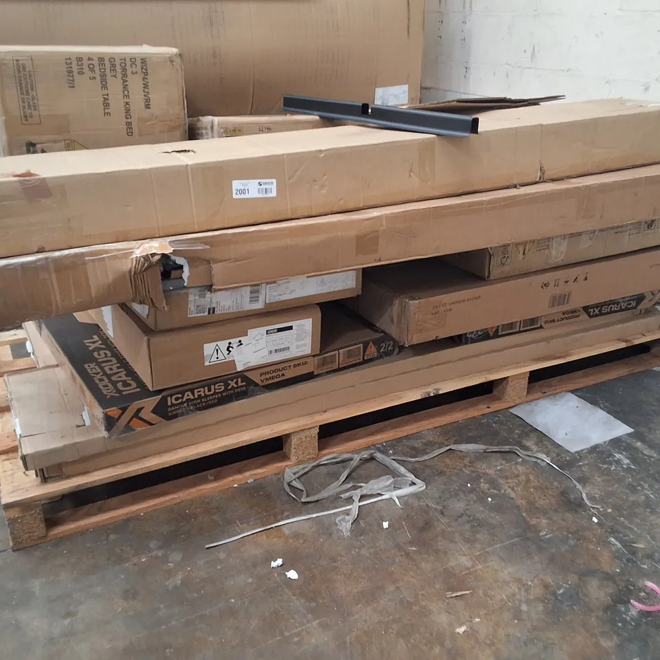 PALLET OF INCOMPLETE FURNITURE SETS