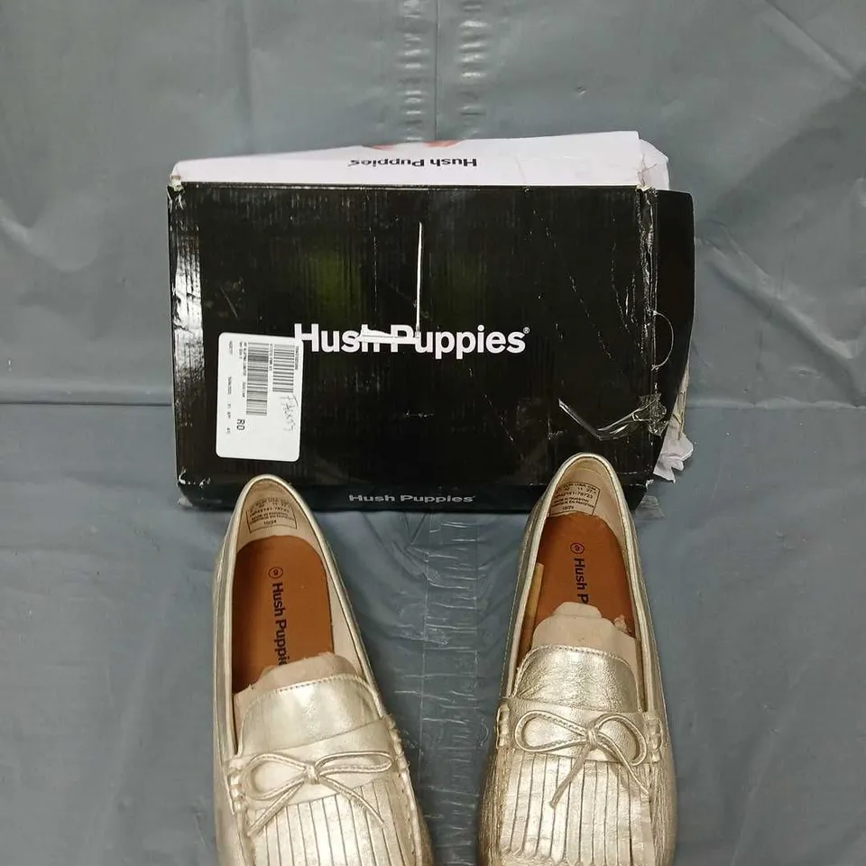 BOXED PAIR OF HUSH PUPPIES ALAYNA LOAFER WOMENS UK 9