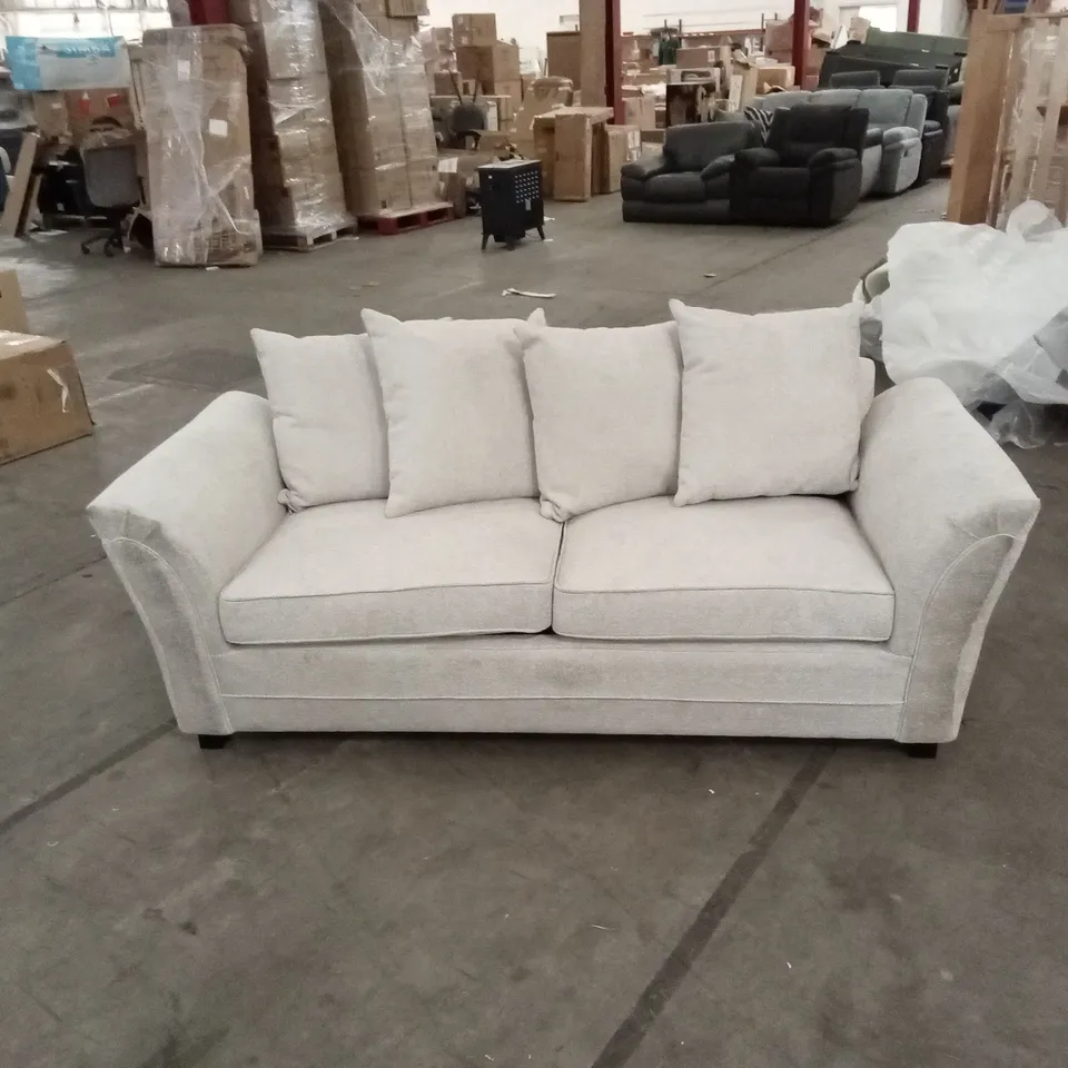 DURY CHUNKY WEAVE 3 SEATER SCATTERBACK SOFA - NATURAL RRP £599