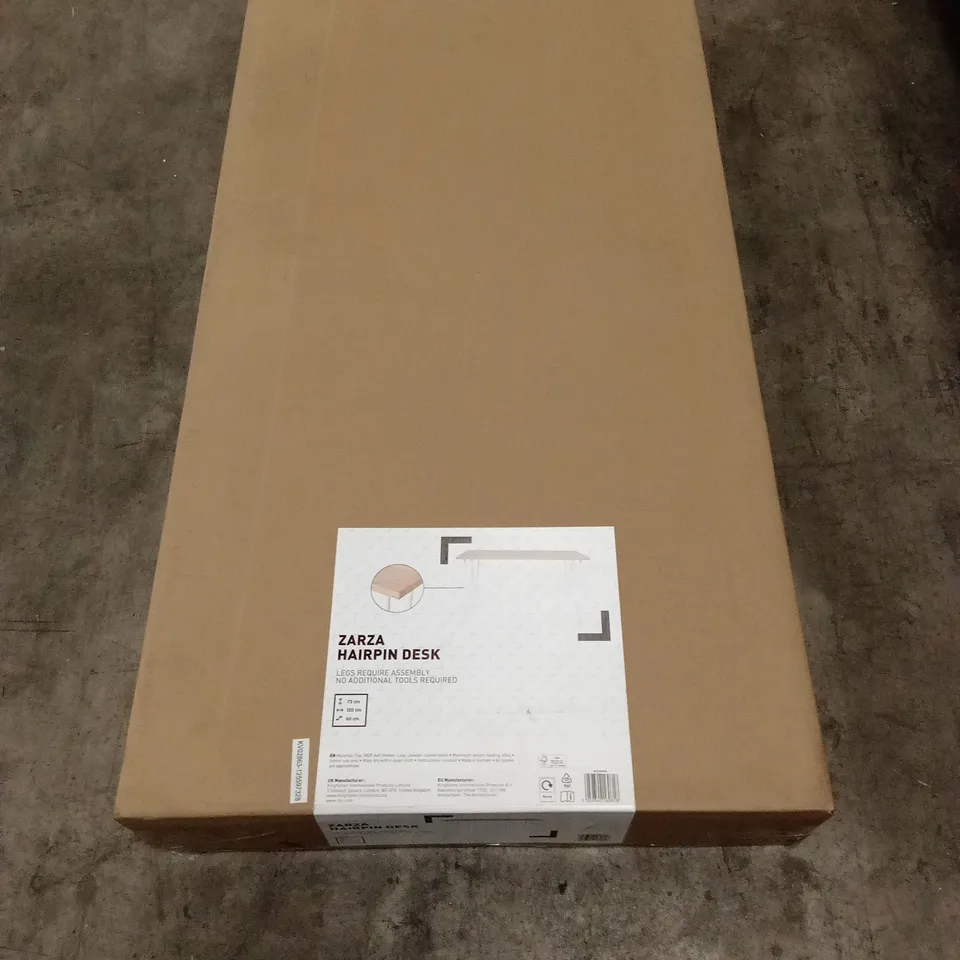 BOXED ZARZA HAIRPIN DESK (1 BOX)