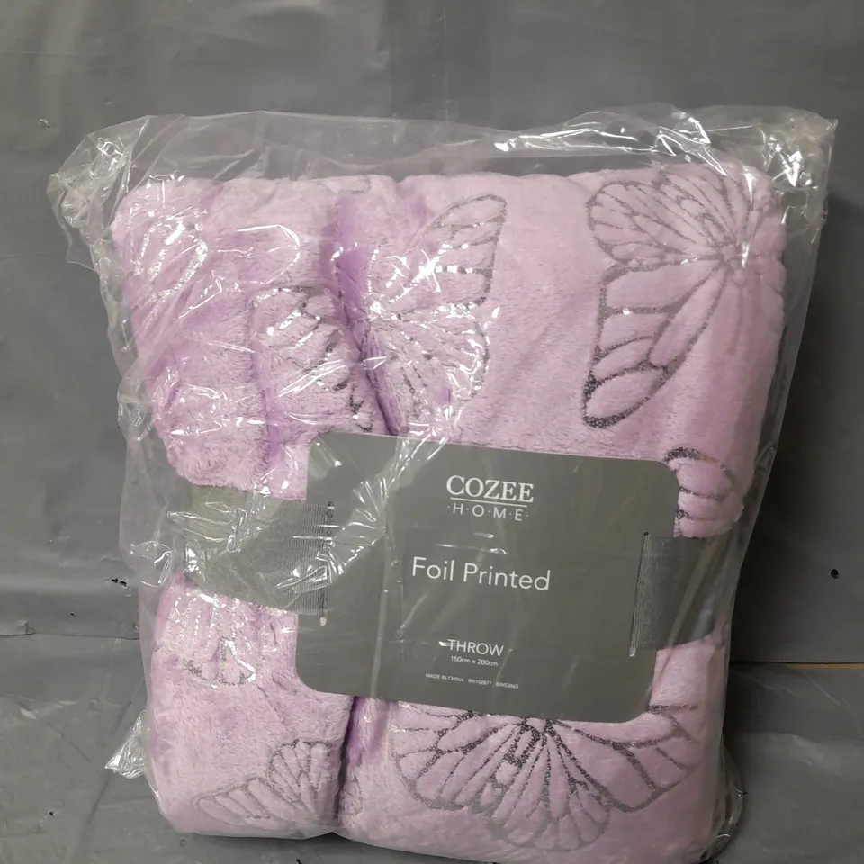 COZEE HOME FOIL PRINTED THROW