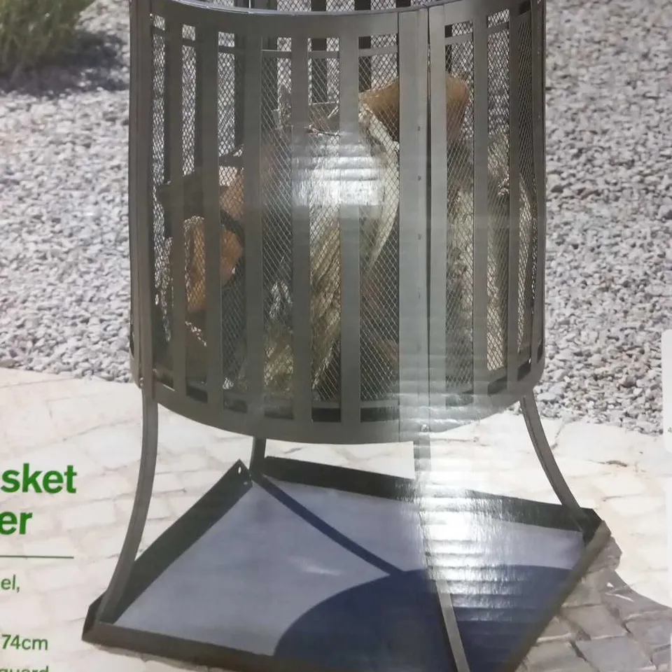 BRAND NEW BOXED 45CM BASKET LOG BURNER 