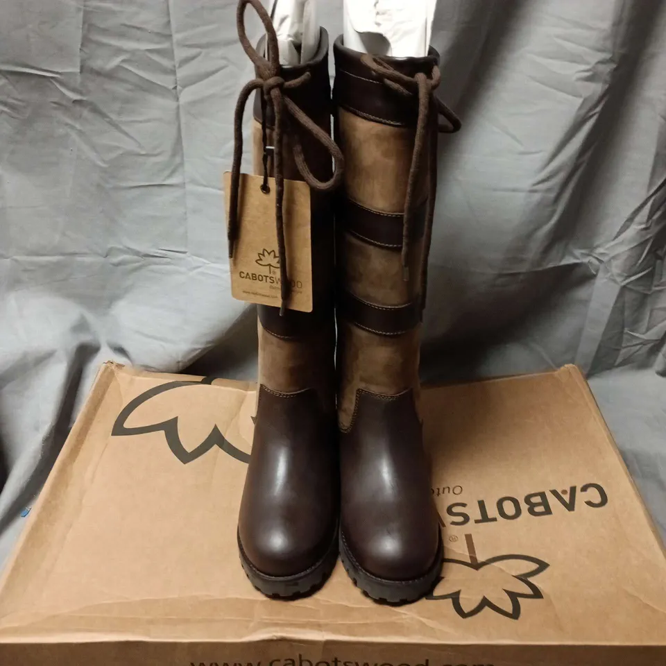 CABOTSWOOD AMBERLEY 2 OAK/BISON KNEE-HIGH BOOTS – EU 37 (UK 4.5), WATERPROOF