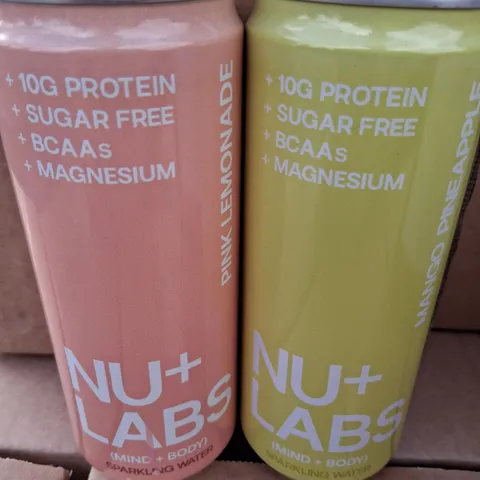 PALLET OF APPROXIMATELY 1500 CANS OFASSORTED NU+ LABS 330ML