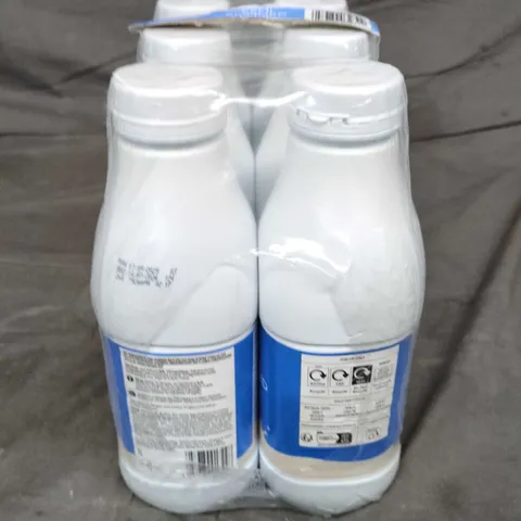 LOT OF 6 BOTTLES OF SEMI SKIMMED MILK 1L PER BOTTLE