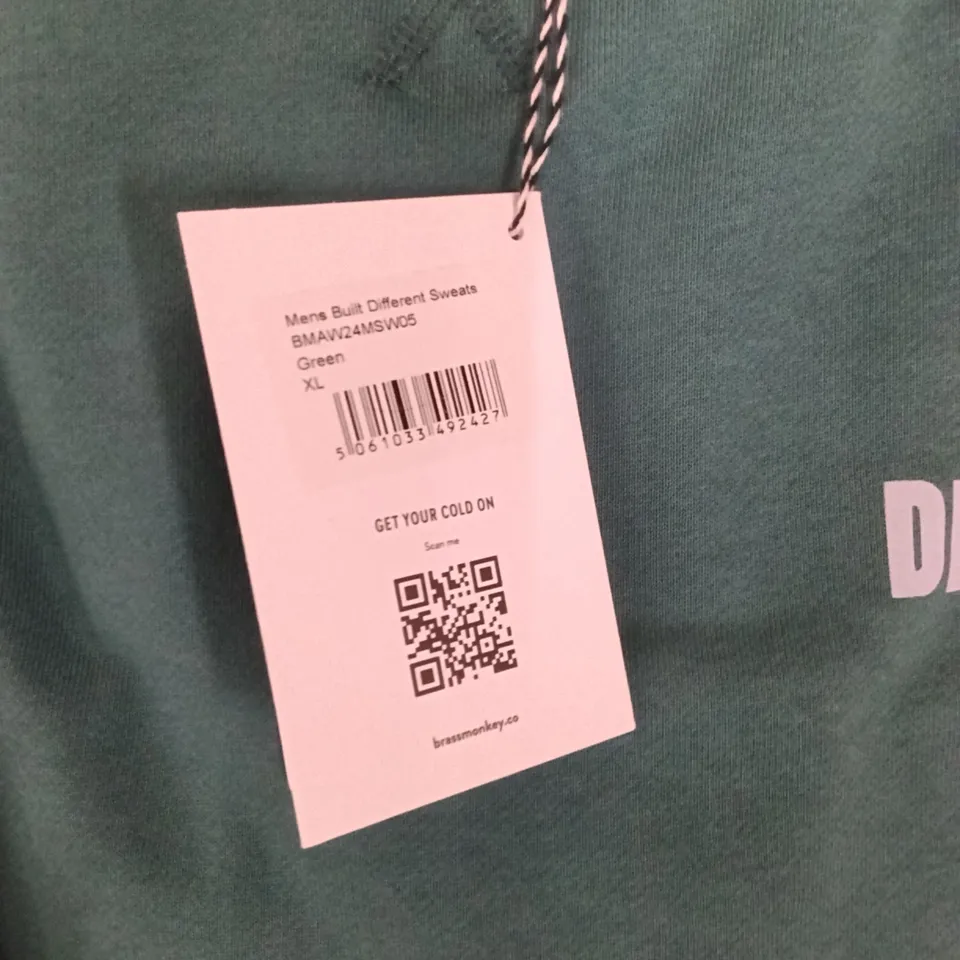 BRAND NEW BRASS MONKEY SWEATS - GREEN SIZE XL APPROXIMATELY 6