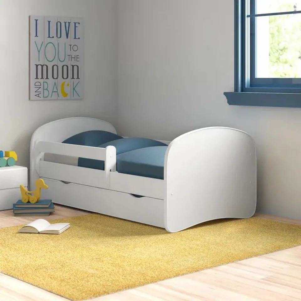 LAURYN CONVERTIBLE TODDLER BED AND MATTRESS X 2 BOXES