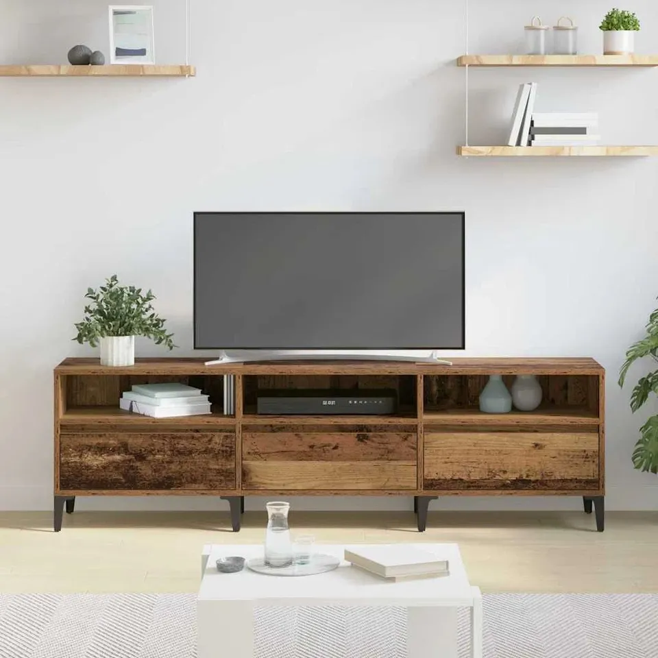 BOXED TV CABINET 150×30×44.5CM ENGINEERED WOOD