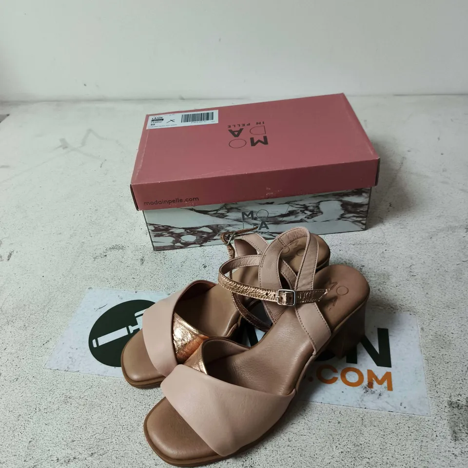 MODA IN PELLE WOMEN'S STRAPPY SANDALS - NUDE/CHAMPAGNE, UK 7 (EU 40)