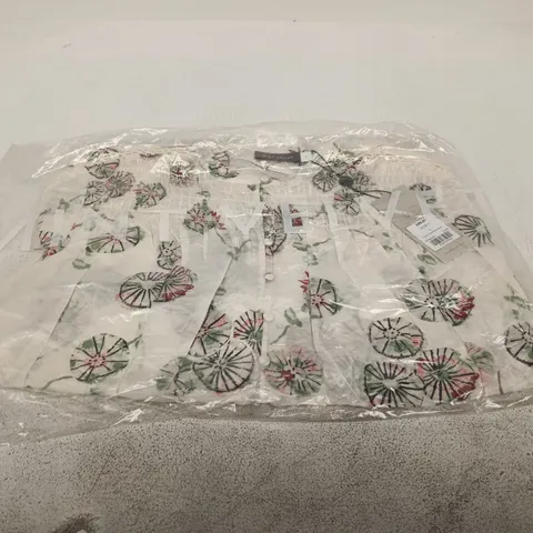 SEALED MINT VELVET CREAM FLORAL PRINT BLOUSE - UK SIZE L