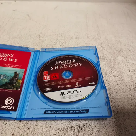 PLAYSTATION 5 DISC - ASSASSIN'S CREED: SHADOWS