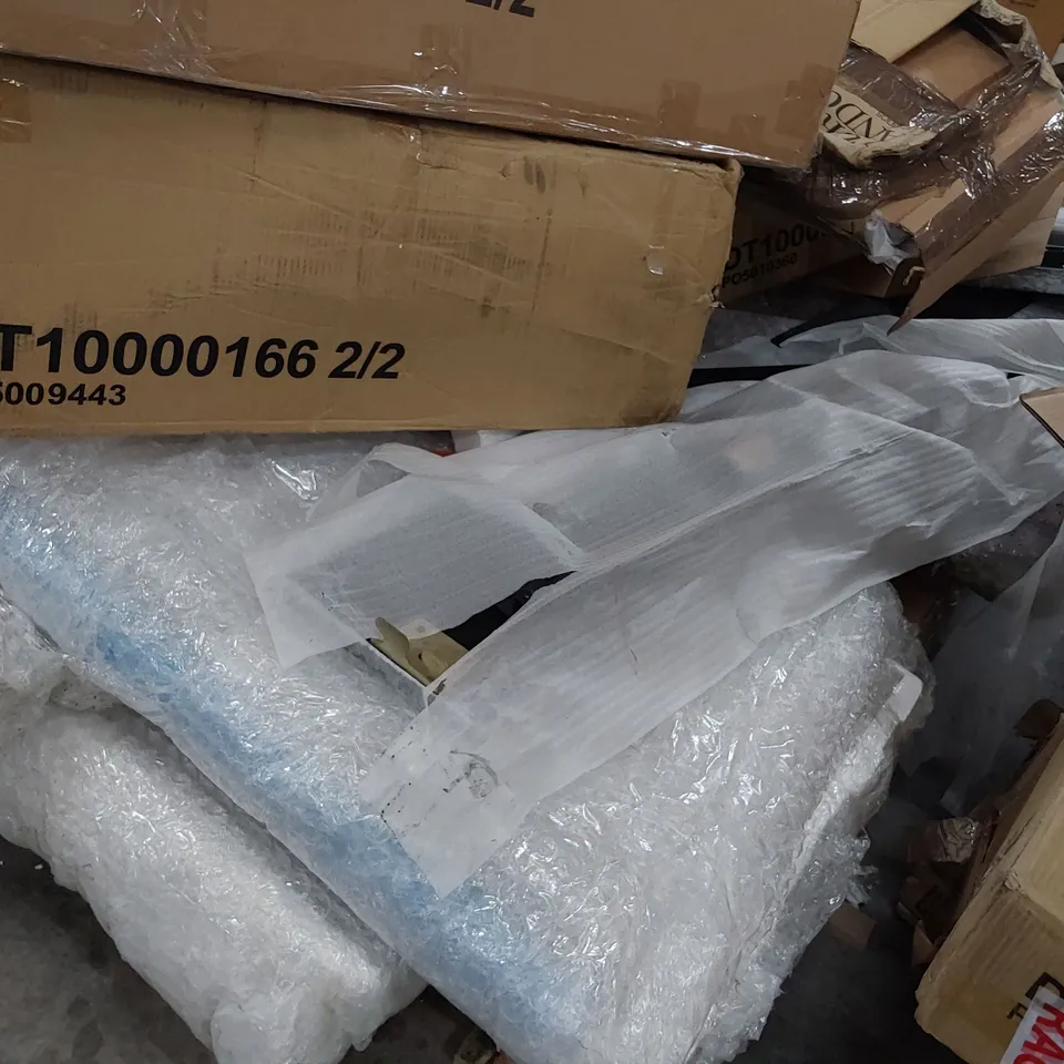 PALLET OF ASSORTED BOXED DINING TABLE PARTS 