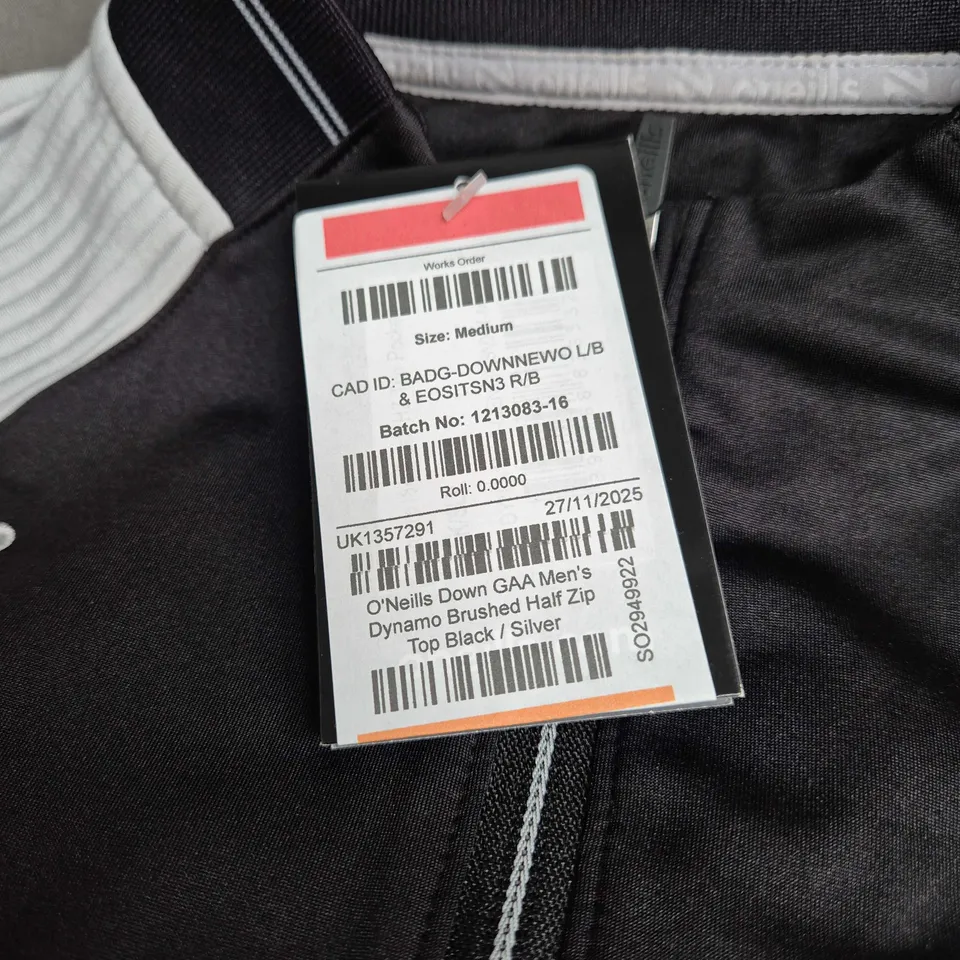 ONEILLS GAA COUNTY DOWN 1/4 ZIP UP TOP MEDIUM WITH TAGS