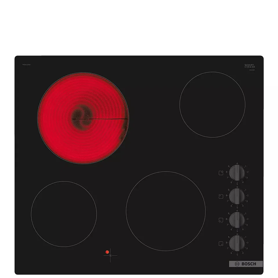 BOSCH SERIES 2 PKE611CA3E 60CM WIDE FRAMELESS ELECTRIC HOB RRP £489