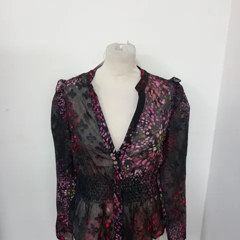 FRENCH CONNECTION ELSIE PATTERN TOP SIZE S