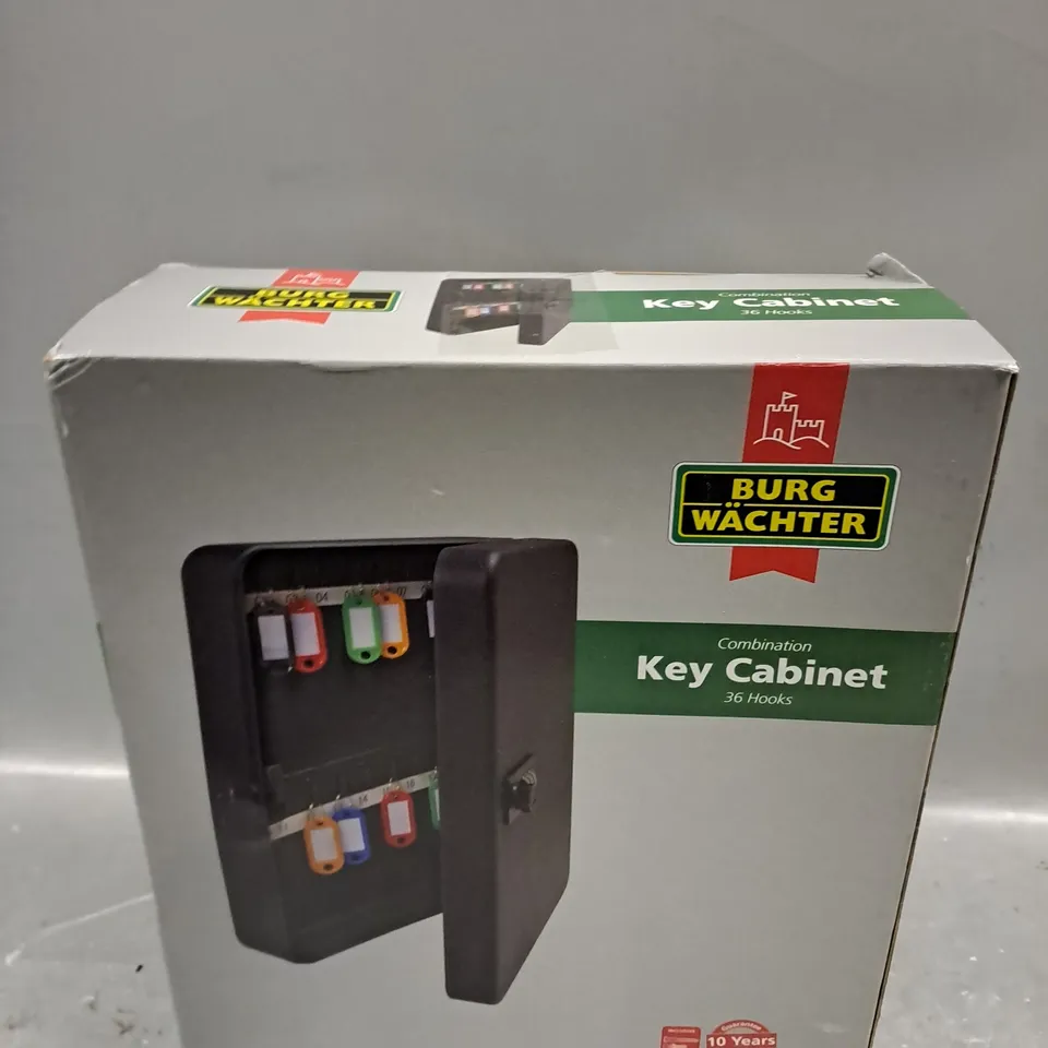 BOXED BURG WACHTER COMBINATION KEY CABINET