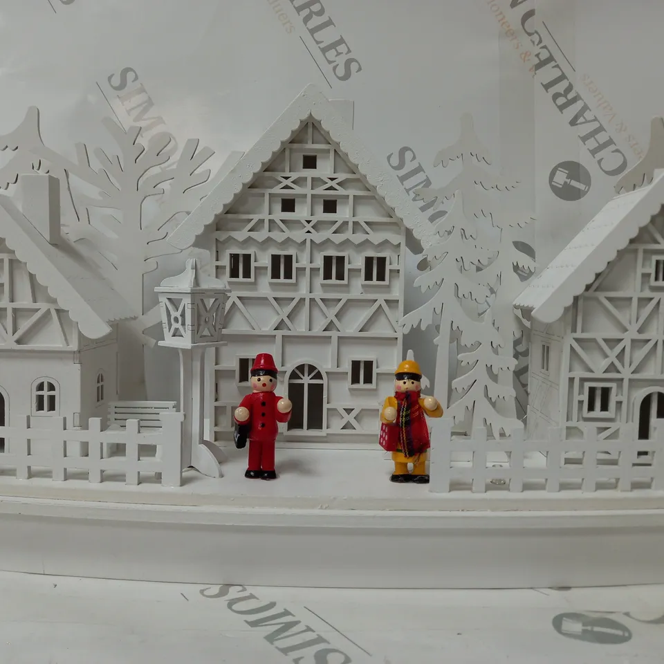 WHITE WOOD LIT VILLAGE SCENE RRP £34.99