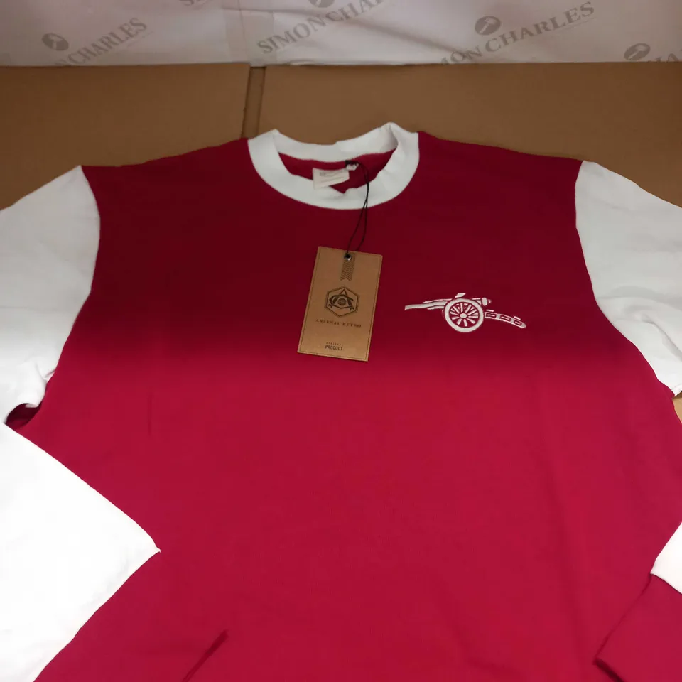 ARSENAL FC RETRO HOME SHIRT SIZE M
