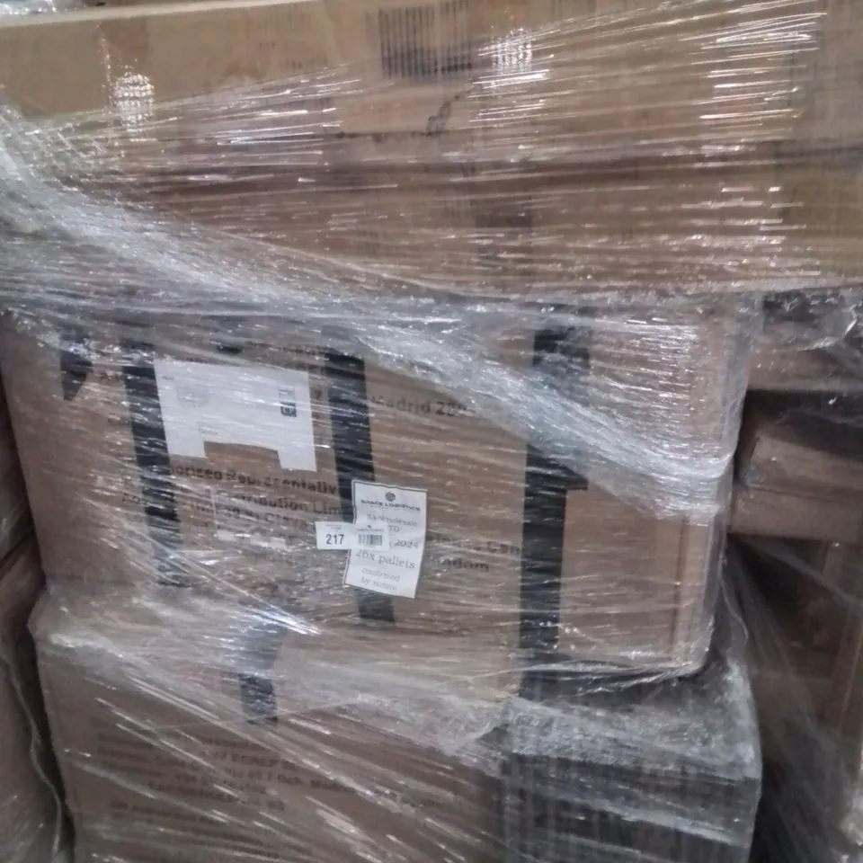 PALLET CONTAINING VARIOUS ASSORTED BOXED ITEMS TO INCLUDE:RATTAN PARTS, BOXED FURNITURE ETC.