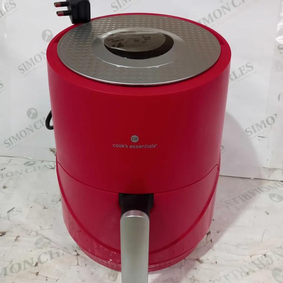 COOK'S ESSENTIALS 2.8L TOUCH SCREEN AIR FRYER - RED