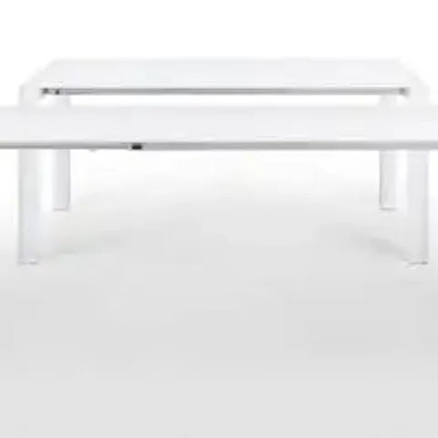 BOXED MADE.COM BRAMANTE EXTENDING DINING TABLE, WHITE (2 BOXES)
