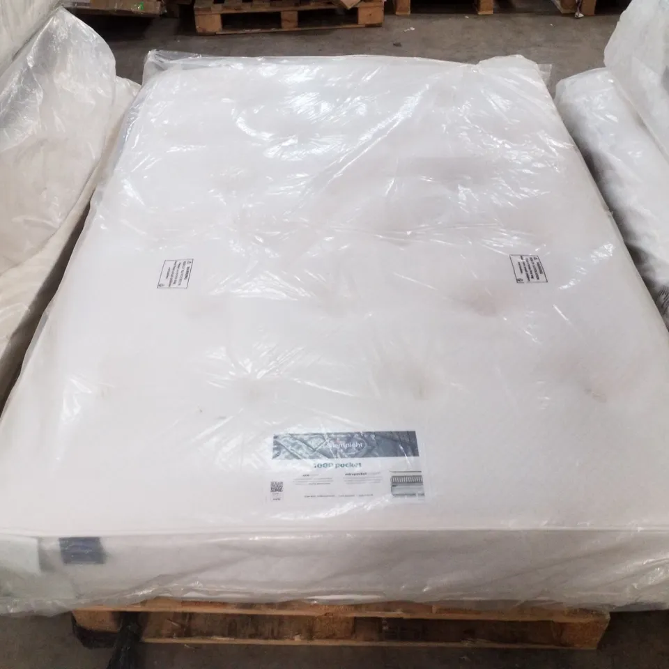 QUALITY BAGGED SILENTNIGHT 135CM TUFTED 1000 POCKET MATTRESS 