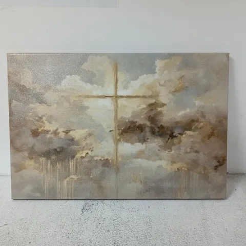 CRYSTALISE BOUTIQUE CHRISTIAN ABSTRACT CANVAS WALL ART PIECE (60X40CM)